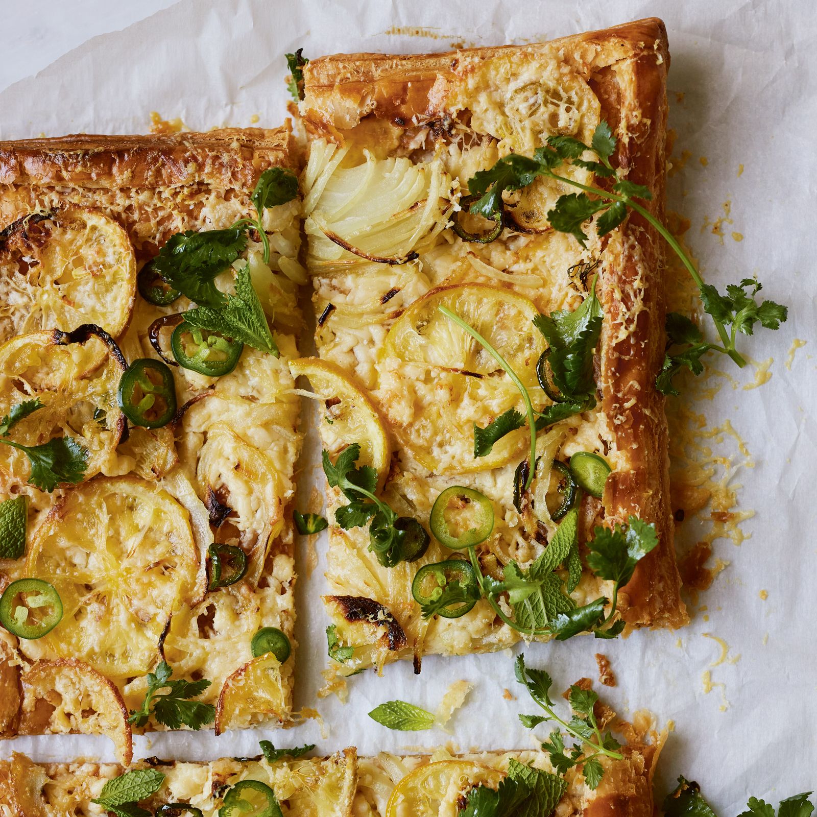 Our most popular recipe of 2024: Anna Jones' lemon, green chilli and cheddar tart