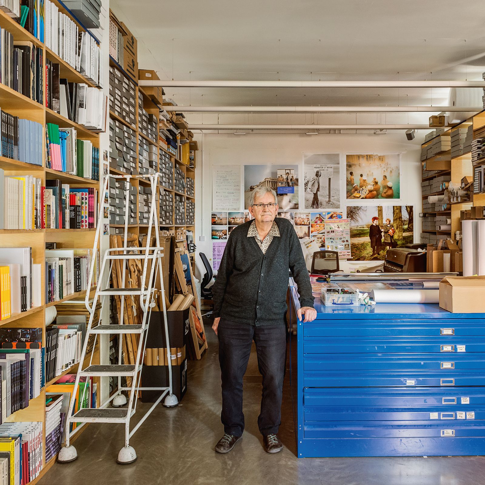 Legendary photographer Martin Parr offers a peek inside his studio